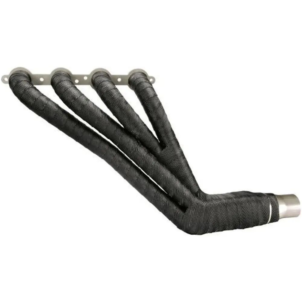 DEI Titanium exhaust wrap black benda termica collettori nera fino a 1400° C - immagine 3