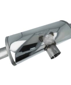 Simons pancia silenziatore scarico T-Style da 1 x 63,5 mm a 2 x 51 mm