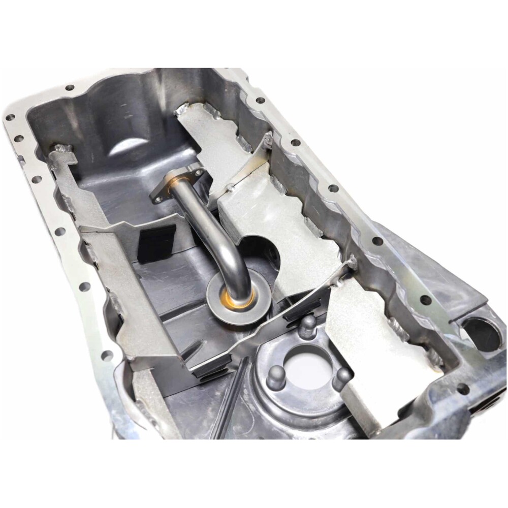 Bar-Tek coppa olio alluminio con paratie per kit conversione pompa olio 1.8 su VAG 2.0 TFSI EA113