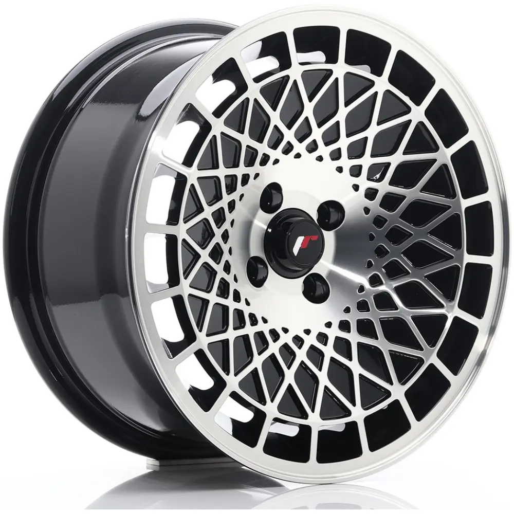 JR Wheels JR14 16x8 ET25 BLANK Gloss Black Machined Face