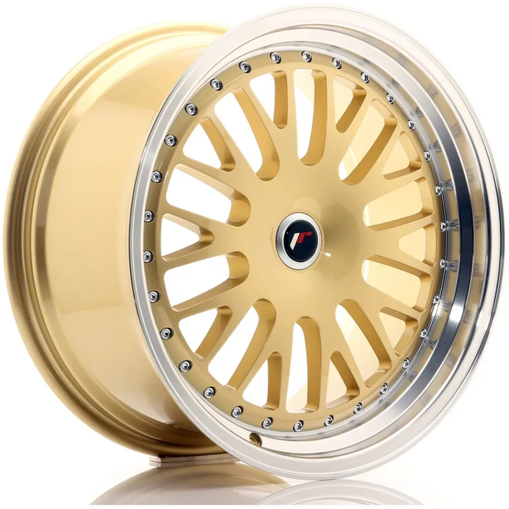 JR Wheels JR10 19x9,5 ET20-35 BLANK Gold w/ Machined Lip