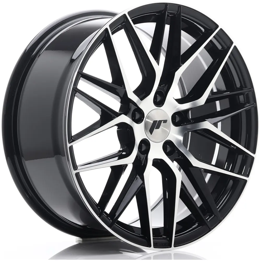 JR Wheels JR28 18x8,5 ET40 5x114,3 Gloss Black Machined Face