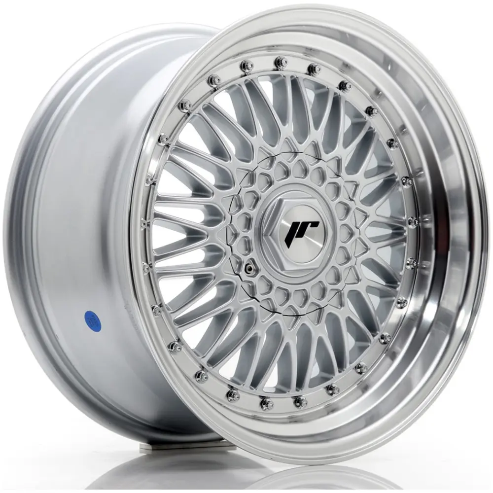 JR Wheels JR9 17x8,5 ET35 5x112/120 Silver w/ Machined Lip+Silver Rivets