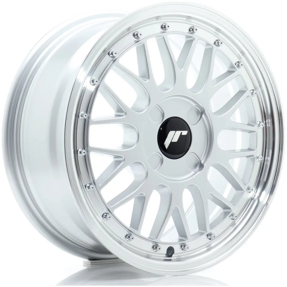JR Wheels JR23 16x7 ET20-45 4H BLANK Hyper Silver w/ Machined Lip