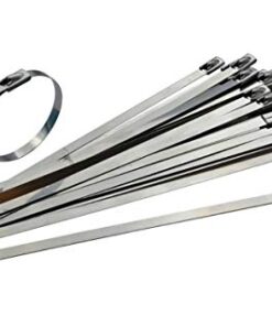 Fascetta autobloccante inox tipo panduit per bende termiche, cuffie giunti, ecc.