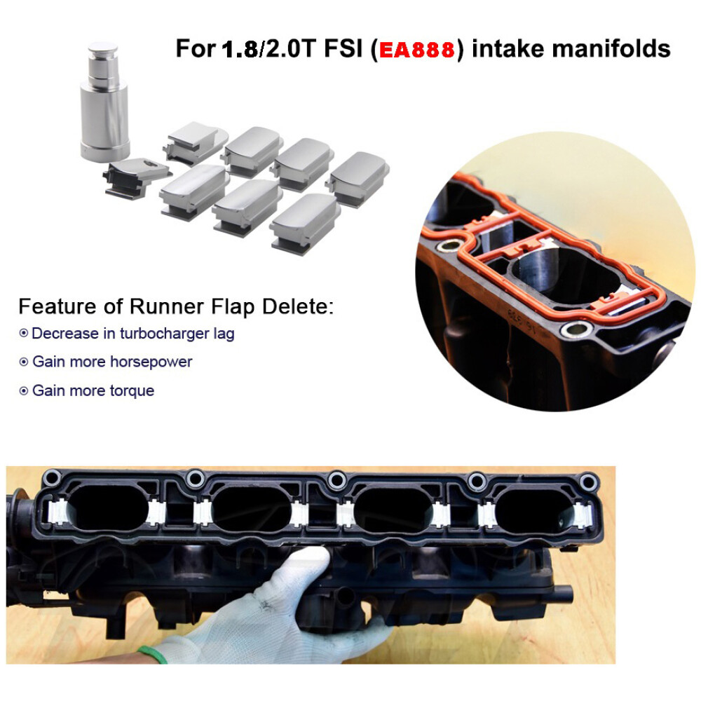 Kit rimozione palette collettore aspirazione flap delete VAG 2.0 TSI EA888 Gen1/2 2 Kit rimozione palette collettore aspirazione flap delete VAG 2.0 TSI EA888 Gen1/2 - immagine 2