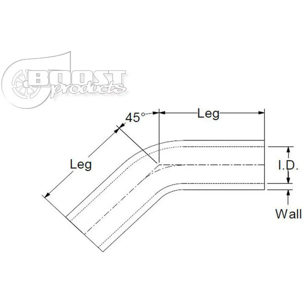 Tubo manicotto in silicone curva 45° - immagine 5