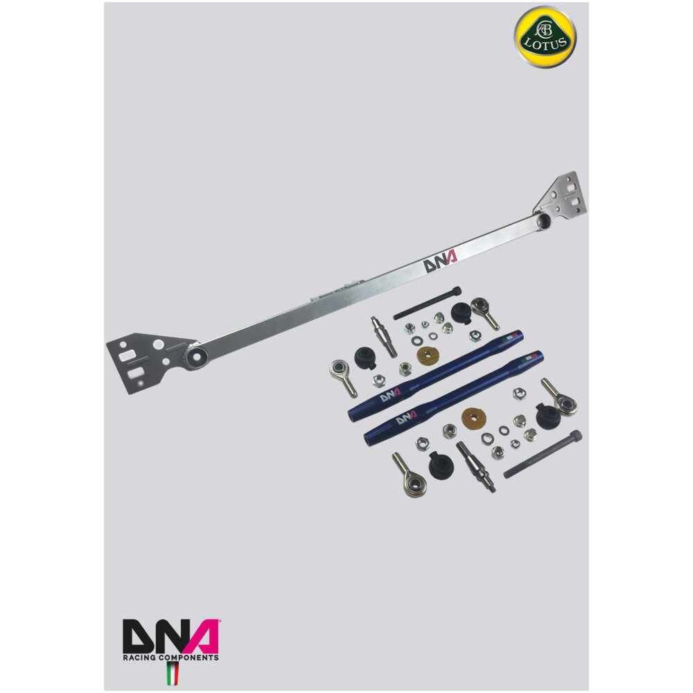 Kit barra irrigidimento telaio e tiranti convergenza su uniball DNA Racing Lotus Elise Exige S2