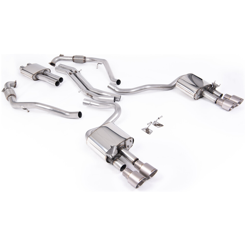 Milltek Cat-back (da dopo il catalizzatore) Audi S5 3.0 V6 Turbo Coupé solo B9 (solo modelli Sport Diff e CON barre di rinforzo) 2017-2025 SSXAU1122