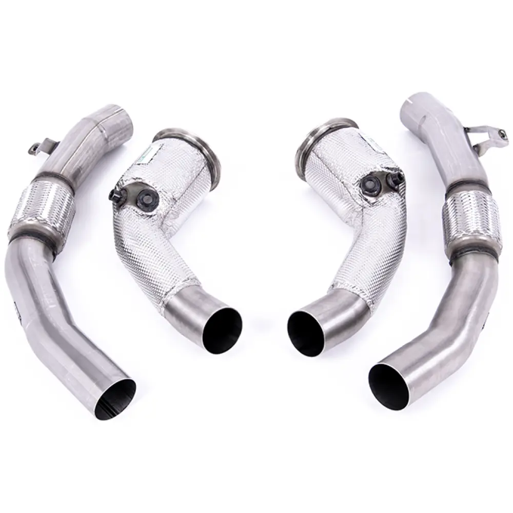 Milltek Downpipe maggiorato e tubi di bypass per Catalizzatori Audi RS7 C8 4.0 V8 bi-turbo (modelli OPF/GPF) 2019-2025 SSXAU870