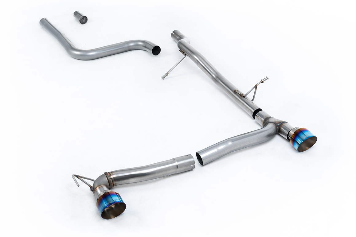 Milltek DPF back (da dopo il FAP/OPF) Ford Fiesta Mk8 1.0T EcoBoost ST-Line 3 e 5 porte (solo modelli 100ps e 125ps OPF/GPF) - Kit Maxton a doppia uscita 2019-2025 SSXFD386