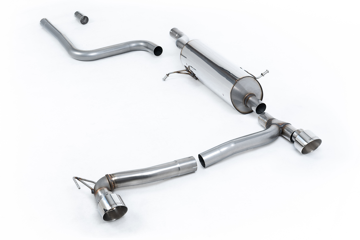 Milltek DPF back (da dopo il FAP/OPF) Ford Fiesta Mk8 1.0T EcoBoost ST-Line 3 e 5 porte (solo modelli 100ps e 125ps OPF/GPF) - Kit Maxton a doppia uscita 2019-2025 SSXFD387
