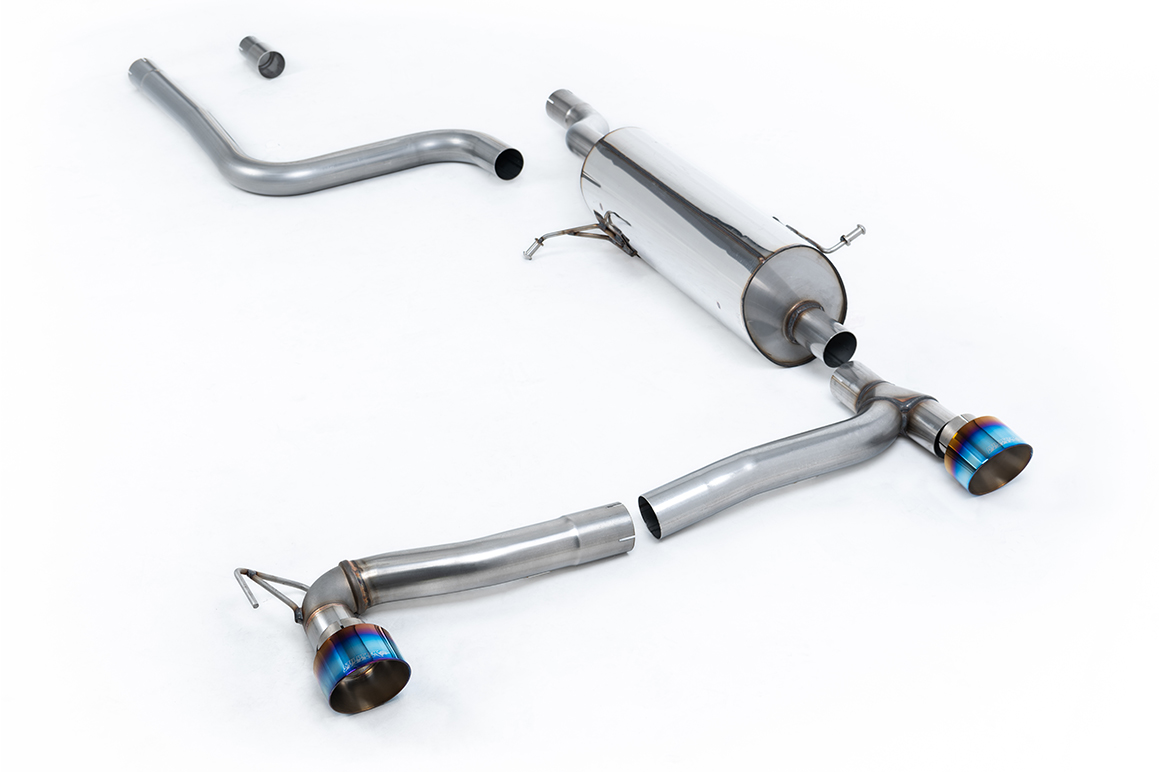 Milltek DPF back (da dopo il FAP/OPF) Ford Fiesta Mk8 1.0T EcoBoost ST-Line 3 e 5 porte (solo modelli 100ps e 125ps OPF/GPF) - Kit Maxton a doppia uscita 2019-2025 SSXFD390