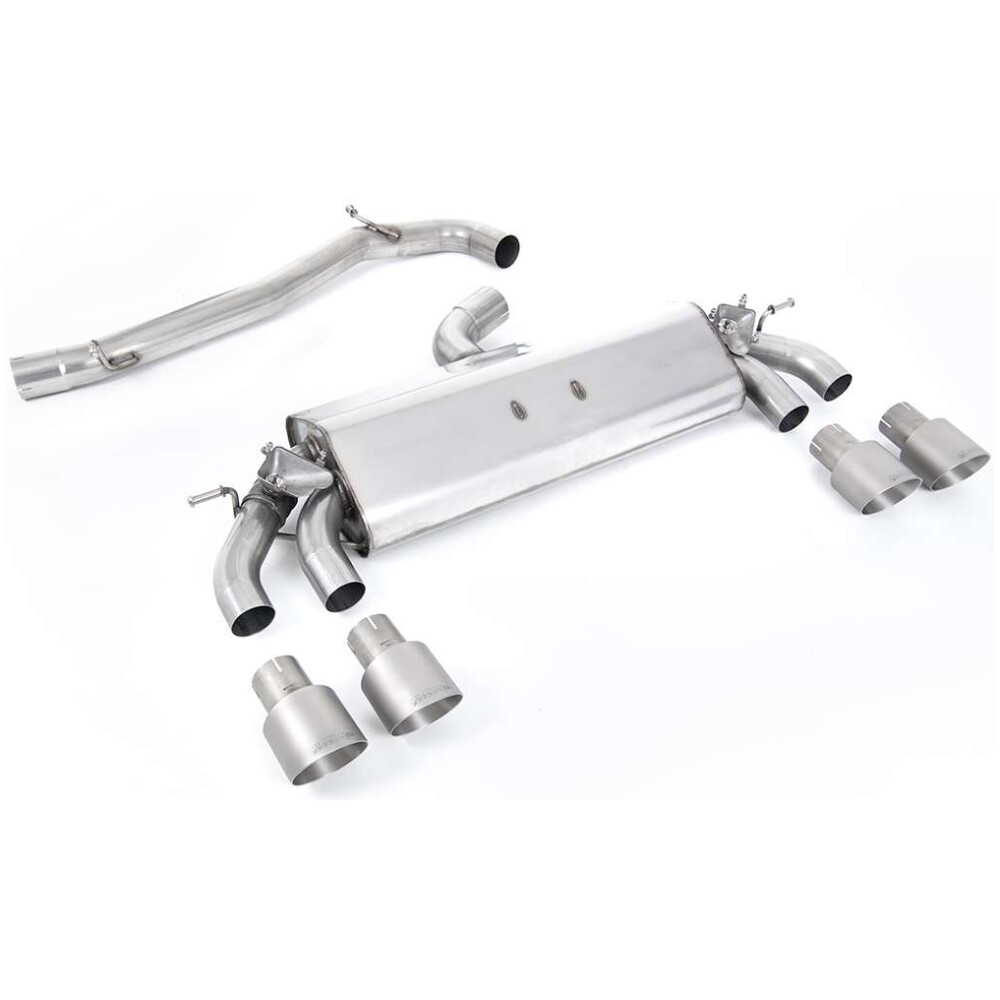 Milltek Cat-back (da dopo il catalizzatore) Volkswagen Golf Mk7.5 R 2.0 TSI 300 cv (solo modelli dotati di GPF) - Sistemi da 76 mm e omologati CE 2019-2020 SSXVW508