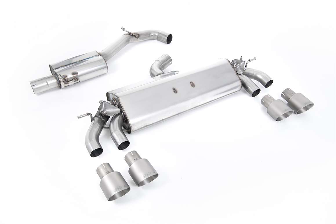 Milltek Cat-back (da dopo il catalizzatore) Volkswagen Golf Mk7.5 R 2.0 TSI 310 CV (solo modelli non equipaggiati con GPF) - Sistemi da 76 mm e omologati CE 2017-2021 SSXVW579