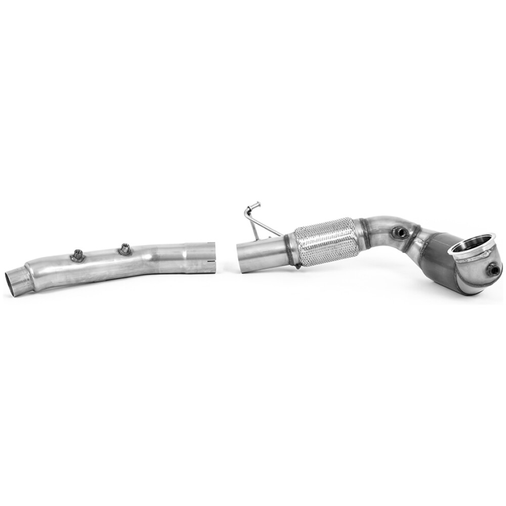 Milltek Downpipe maggiorato e catalizzatore sportivo Hi-Flow Skoda Octavia vRS 2.0 TSI 245 CV (MQB EVO Mk4) Hatch e Estate (solo modelli OPF/GPF) 2020-2025 SSXVW640