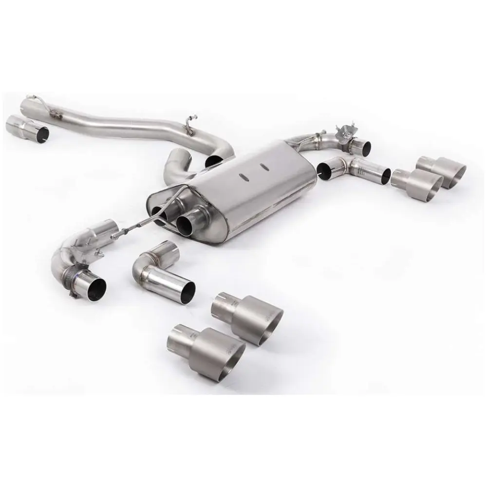 Milltek Cat-back (da dopo il catalizzatore) Volkswagen Golf Mk7.5 R 2.0 TSI 310 CV (solo modelli non equipaggiati con GPF) - Sistemi Race da 80 mm 2017-2021 SSXVW647