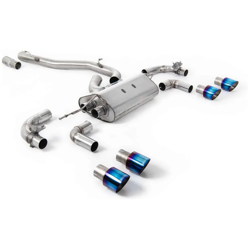 Milltek Cat-back (da dopo il catalizzatore) Volkswagen Golf Mk7.5 R 2.0 TSI 310 CV (solo modelli non equipaggiati con GPF) - Sistemi Race da 80 mm 2017-2021 SSXVW648