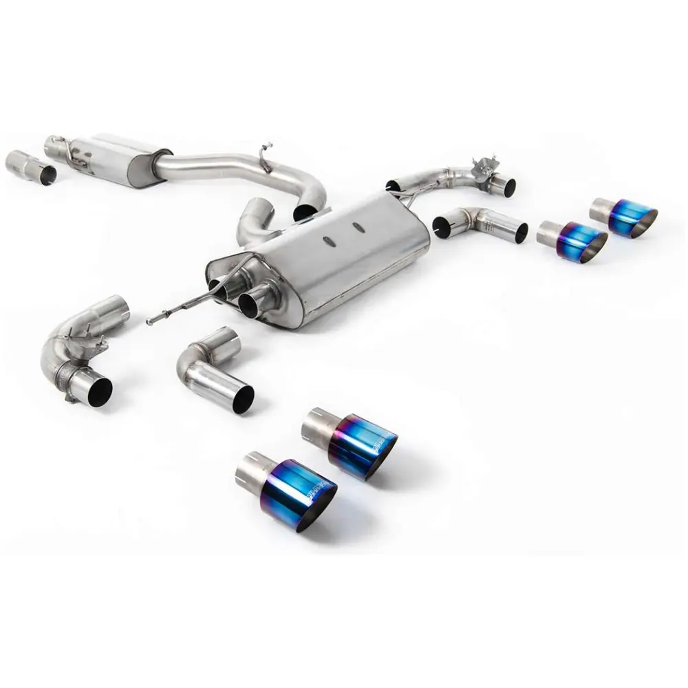 Milltek Cat-back (da dopo il catalizzatore) Volkswagen Golf Mk7.5 R 2.0 TSI 310 CV (solo modelli non equipaggiati con GPF) - Sistemi Race da 80 mm 2017-2021 SSXVW654