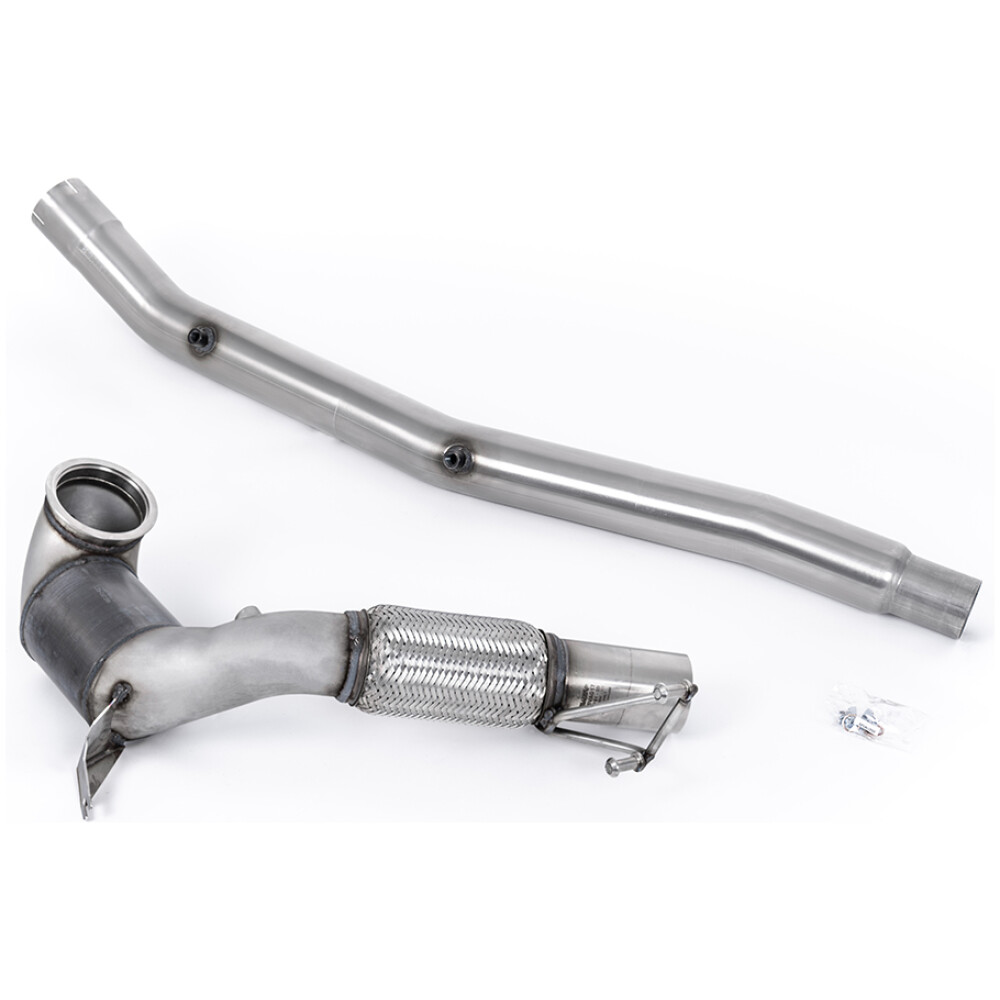 Milltek Downpipe maggiorato e catalizzatore sportivo Hi-Flow Volkswagen Golf Mk8 R 2.0 TSI 320 CV (solo modelli non GPF / Nord America) 2022-2024 SSXVW675