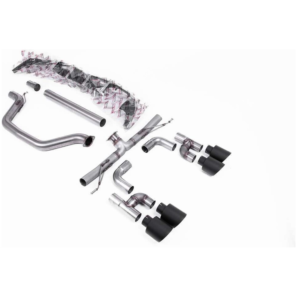 Milltek Cat-back (da dopo il catalizzatore) Volkswagen Golf Mk8 GTi (sistemi a quattro uscite stile Golf R - 245 cv non GPF / solo modelli nordamericani) 2021-2024 SSXVW693
