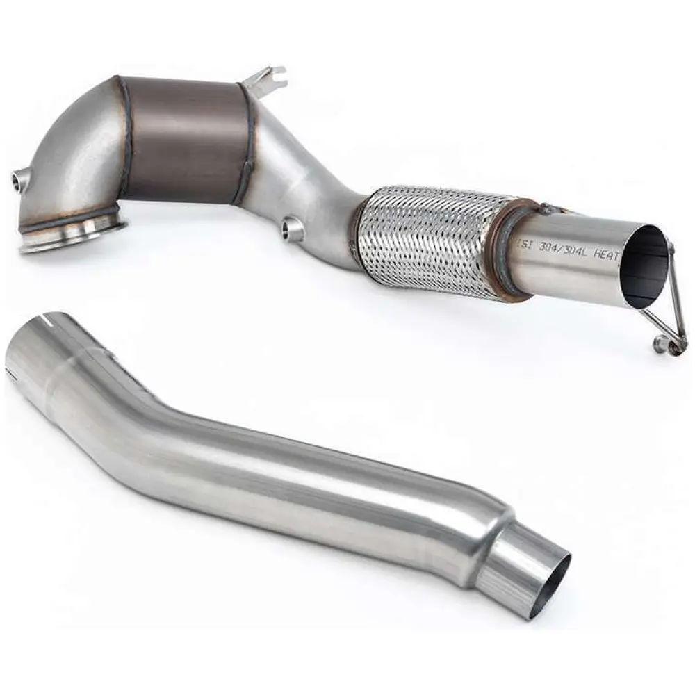 Milltek Downpipe maggiorato e catalizzatore sportivo Hi-Flow Volkswagen Golf Mk8 GTi (245 cv non GPF / solo modelli nordamericani) 2021-2024 SSXVW762