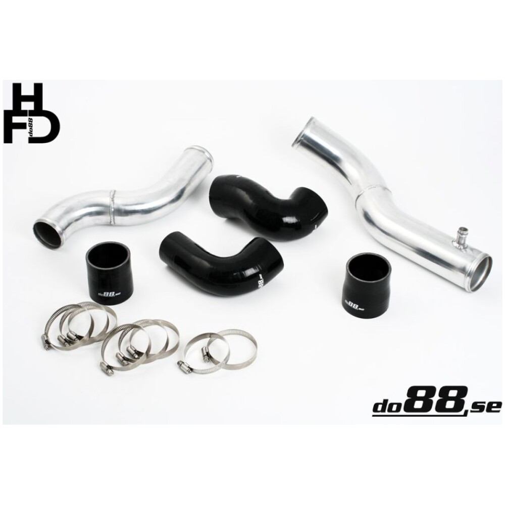 DO88 Kit tubi Volvo 7/940 Turbo Top Connection, tubi flessibili neri, corpo farfallato 3