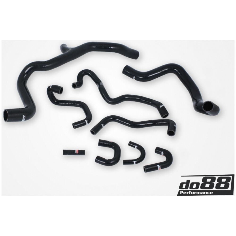 DO88 Volvo V70/S80 2.5T 2.5FT AFV 2008-15 Tubi del liquido di raffreddamento Nero