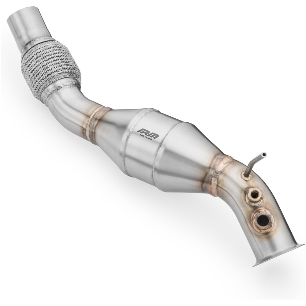 RM Motors Downpipe BMW E60, E61 520d N47 + silenziatore - immagine 2