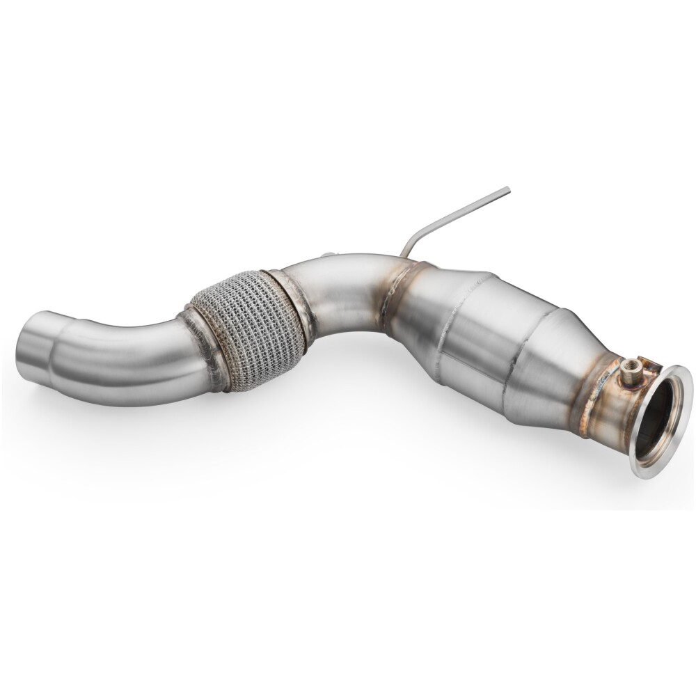 RM Motors Downpipe BMW E71 X6 30dx, 40dx N57, N57S con silenziatore - immagine 2