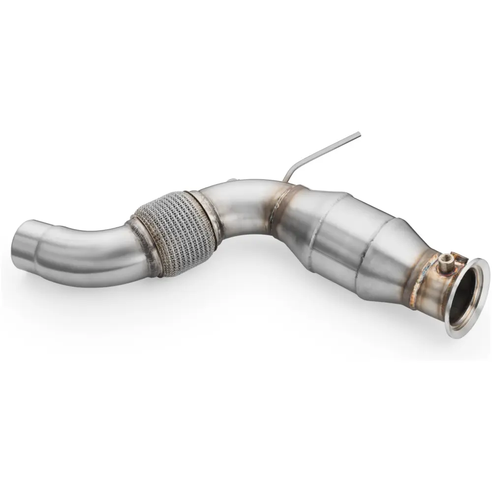 RM Motors Downpipe BMW E90, E91, E92, E93 325d, 330d/xd N57 + silenziatore - immagine 2