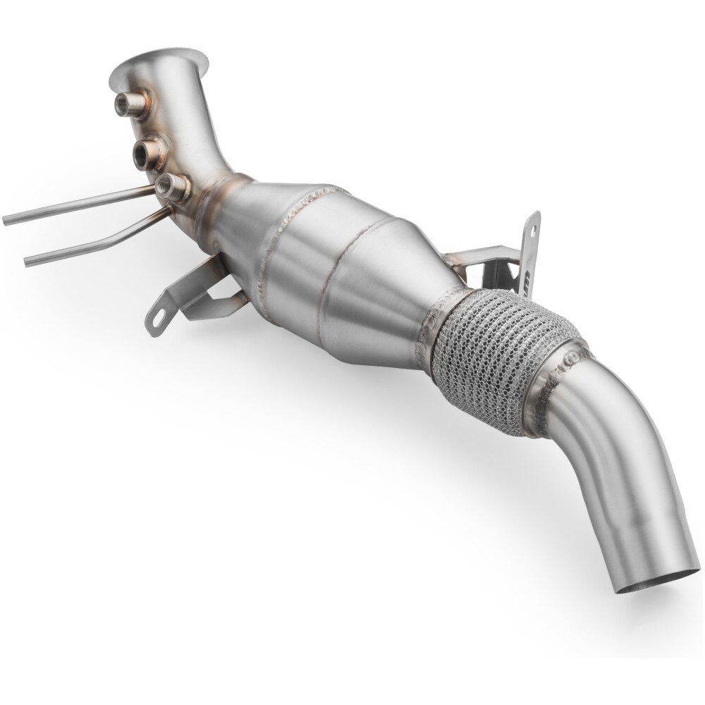 RM Motors Downpipe BMW F25 X3 18d, 20dx, 28dx B47 + silenziatore - immagine 2