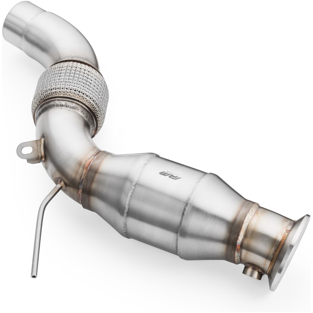 RM Motors Downpipe BMW F26 X4 30dx, 35dx N57N, N57Z con silenziatore - immagine 2