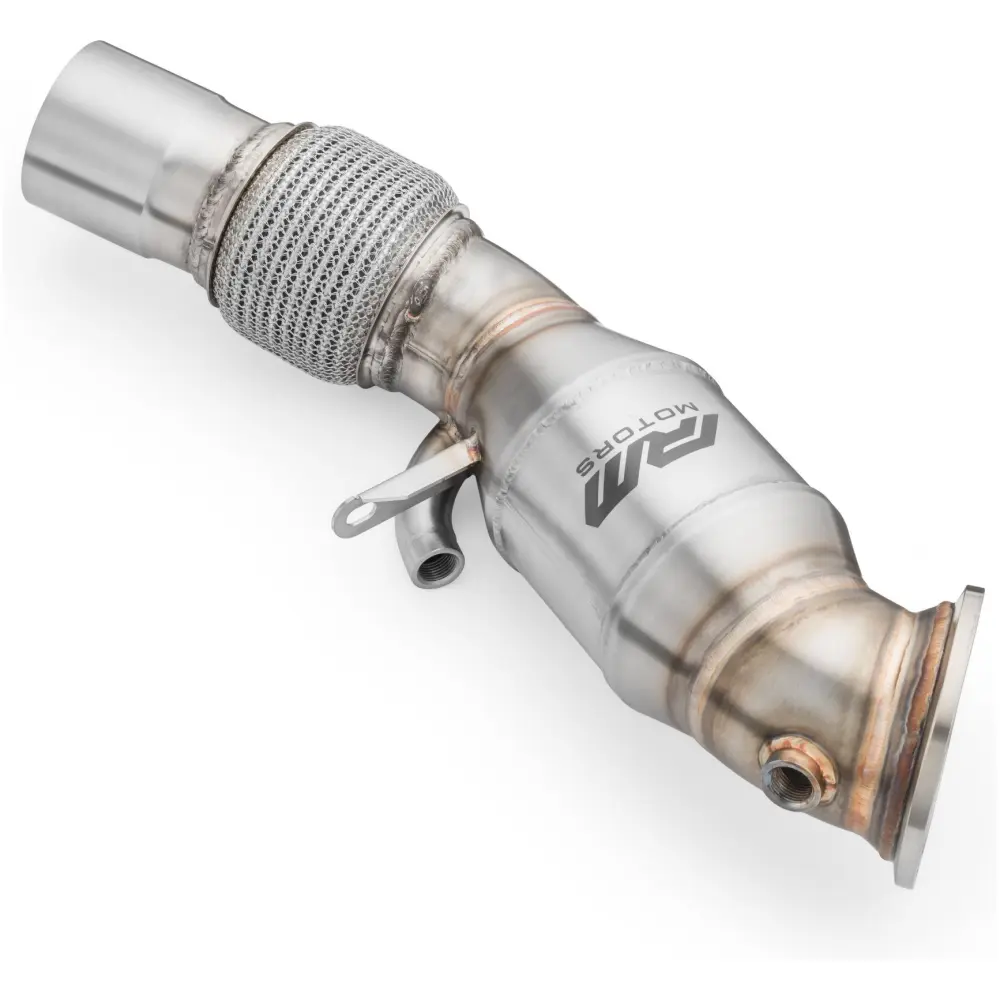 RM Motors Downpipe BMW F30, F31, F34 GT LCI 330i, 330ix, 330e B48 + silenziatore - immagine 2