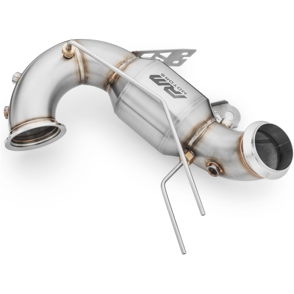 RM Motors Downpipe Mercedes AMG CLA 45 con silenziatore - immagine 2