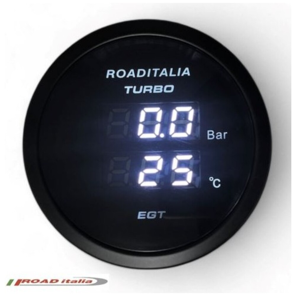 Manometro turbo/temperatura gas scarico EGT doppia lettura digitale