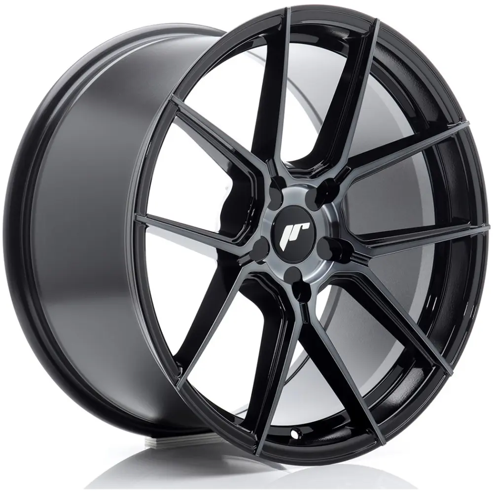 JR Wheels JR30 19x9 ET20-40 5H BLANK Black Machined w/ Tinted Face