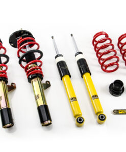 MTS coilover ghiera regolabile Seat LEON (1P) 05/05 - 12/13 1.2 TSI/1.4 16V/1.4 TSI/1.6/1.6 LPG/1.6 TDI/1.8 TSI/1.9 TDI/2.0 Cupra R/2.0 FSI/2.0 TDI/2.0 TDI 16V/2.0 TFSI serie Street con piastre camber MTSGWVW91
