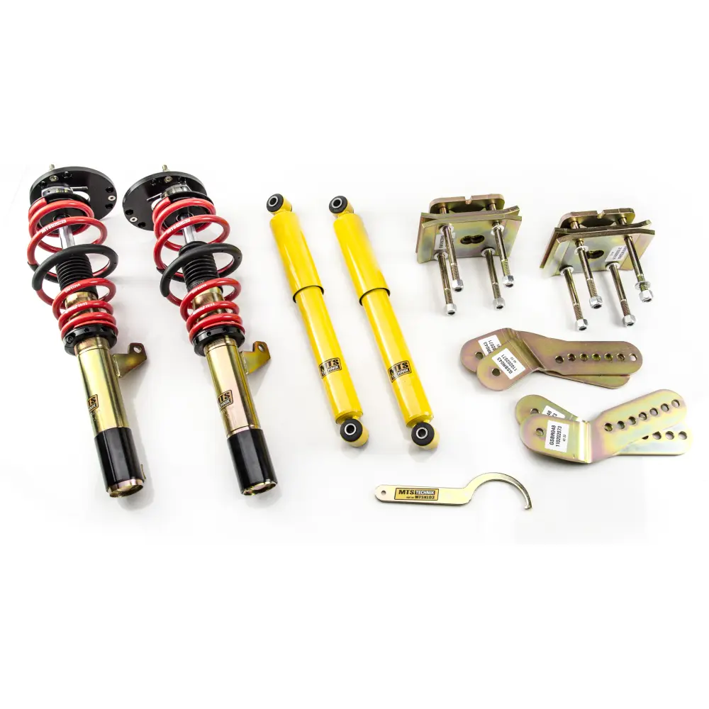 MTS coilover ghiera regolabile Volkswagen CADDY IV Box Body/MPV (SAA/SAH) 05/15 - 1.0 TSI/1.2 TSI/1.4 TSI/1.6/1.6 TDI/2.0 TDI serie Street con piastre camber MTSGWVW98