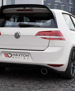 Maxton Design estensione spoiler posteriore Volkswagen Golf Mk7 VII GTI Clubsport nero lucido