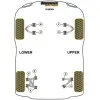 Powerflex TVR Tuscan (1999 - 2006)    Boccola posteriore del braccio oscillante inferiore anteriore Fig.2 (2) PF79-102FBLK - immagine 2