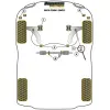 Powerflex Seat Inca (1996 - 2003)    Boccola di montaggio della traversa anteriore Fig.6 (4) PFF85-250BLK - immagine 2