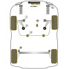 Powerflex Volkswagen Up! inc. GTI (2011 in poi) Boccola di supporto inferiore di grande diametro (Motorsport) Fig.20 (1) PFF85-1922BLK 4 BlackDiag 3078jpgw600