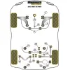 Powerflex Volkswagen   Golf MK7 5G 4WD incl. R (2012-2019)  Boccola ibrida supporto motore inferiore anteriore (grande) - Track/MSport Fig.30 (1) PFF85-831BLK - immagine 2