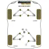 Powerflex Lotus Elise (1996 - 2021) Series 3 (2010 in poi)   Inserto supporto motore anteriore Fig.20 (1) PFF34-603BLK - immagine 2