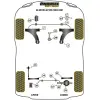 Powerflex Hyundai  Elantra GT PD (2016 in poi)   Boccola di collegamento della barra antirollio posteriore Fig.16 (2) PFR26-116BLK - immagine 2