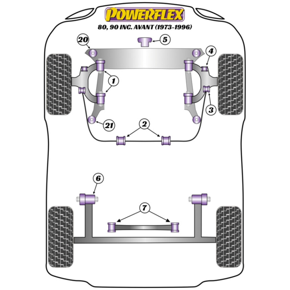 Powerflex Audi 80, 90 incl. Avant (1973 - 1996) Kit bulloni di camber PowerAlign (12 mm x 60 mm) (1) PFA100-12 2 Powerflex Audi 80, 90 incl. Avant (1973 - 1996) Kit bulloni di camber PowerAlign (12 mm x 60 mm) (1) PFA100-12 - immagine 2