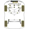 Powerflex Ford  Fiesta Mk6 incl. ST (2002-2008)   Supporto motore inferiore Boccola piccola Staffa ovale da 25 mm Fig.5 (1) PFF19-2004BLK - immagine 2