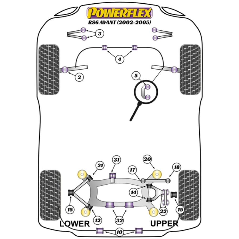 Powerflex Audi RS6 Avant (2002 - 2005) Perno guida di montaggio ruota PowerAlign (1) PF99-514-15 2 Powerflex Audi   RS6 Avant (2002 - 2005)  Perno guida di montaggio ruota PowerAlign (1) PF99-514-15 - immagine 2