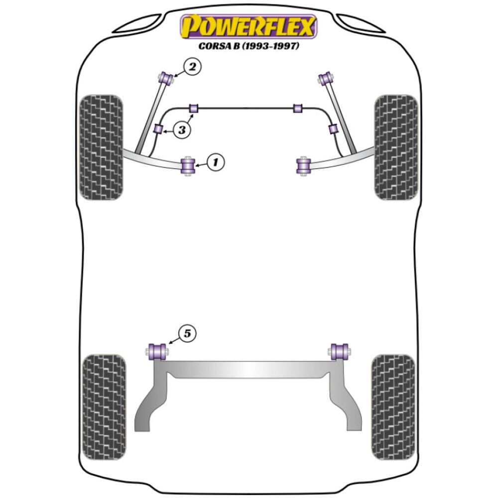 Powerflex Vauxhall / Opel Corsa B (1993-1997) Kit bulloni di camber PowerAlign (12 mm x 60 mm) (1) PFA100-12 2 Powerflex Vauxhall / Opel Corsa B (1993-1997) Kit bulloni di camber PowerAlign (12 mm x 60 mm) (1) PFA100-12 - immagine 2
